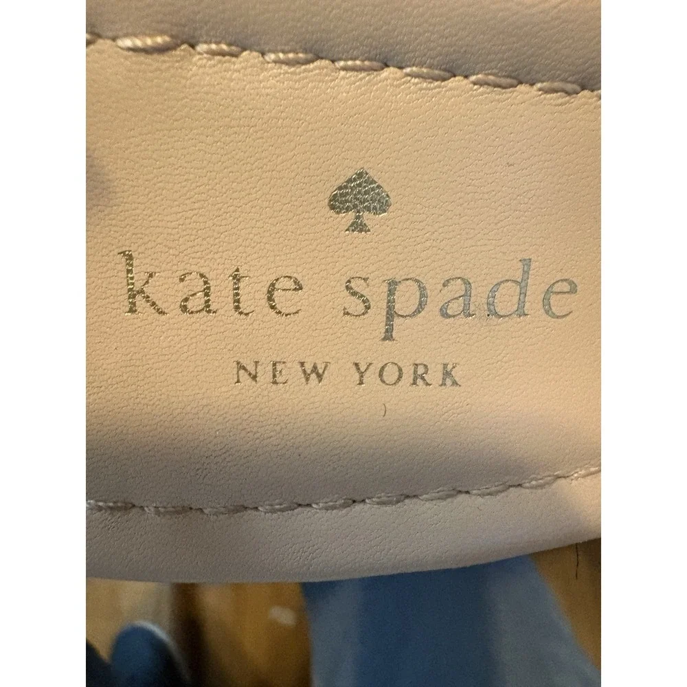 Kate Spade New York Red Rose Espadrille Wedge Sandals Women's 9.5M Leather
